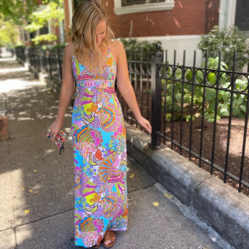 Trina Turk Maxi Nylon Dress